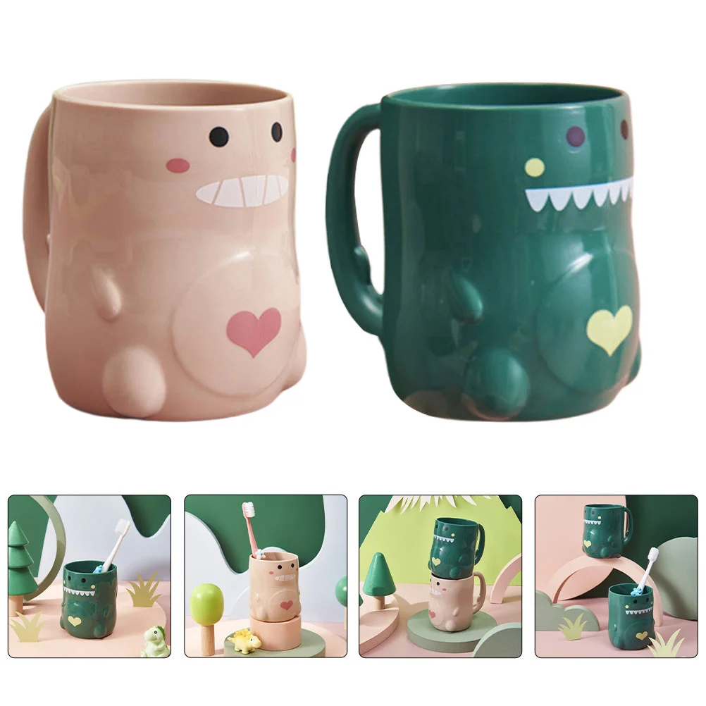 

2 Creative Premium Lightweight Drinking Cups Toothbrushing Cups for Drinking