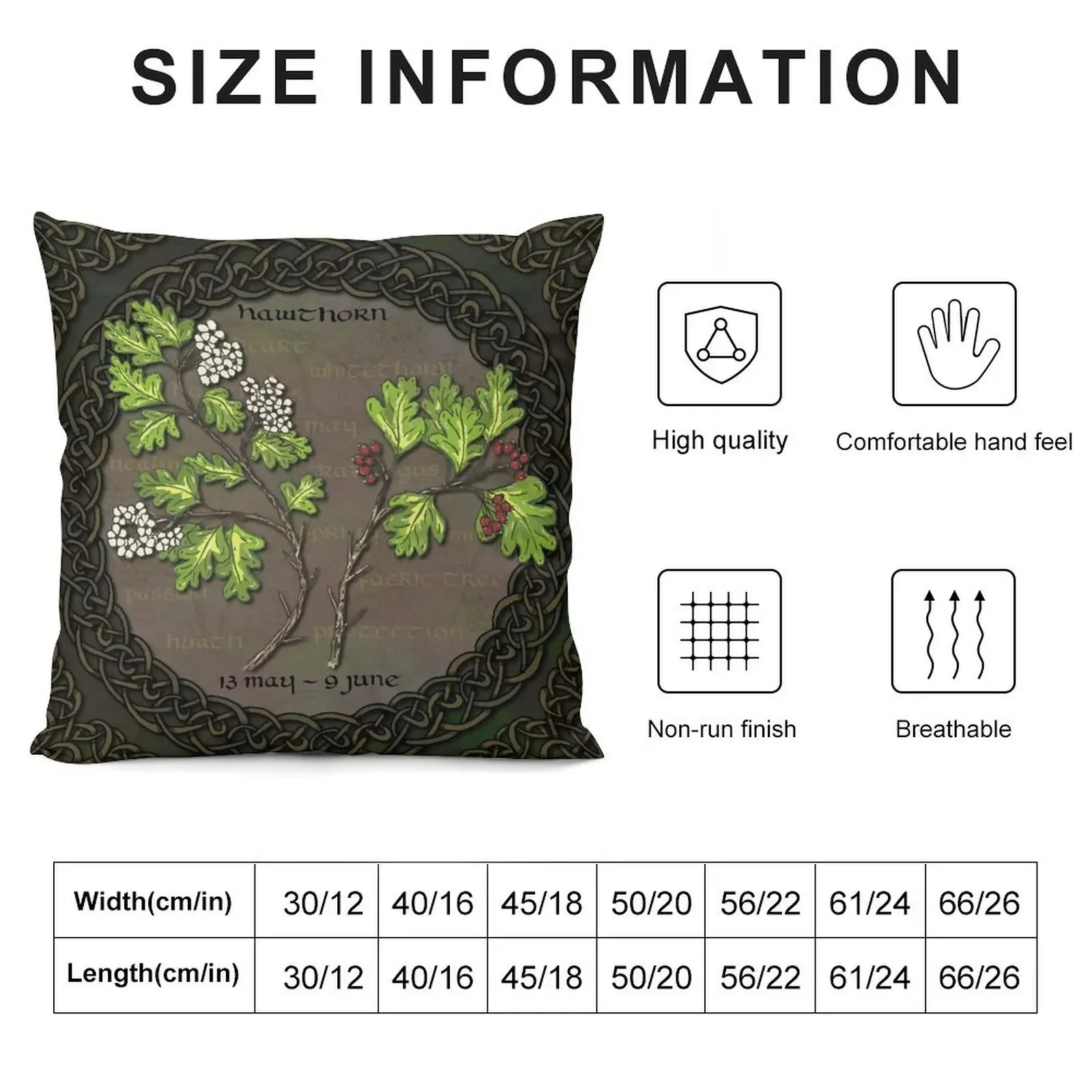 Чехол для подушки Celtic Tree Calendar