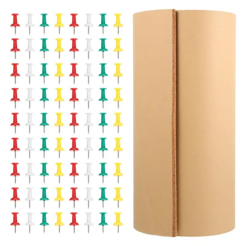 

1 Set of Cork Message Board Cork Bulletin Wall Sticker Practical Notice Board
