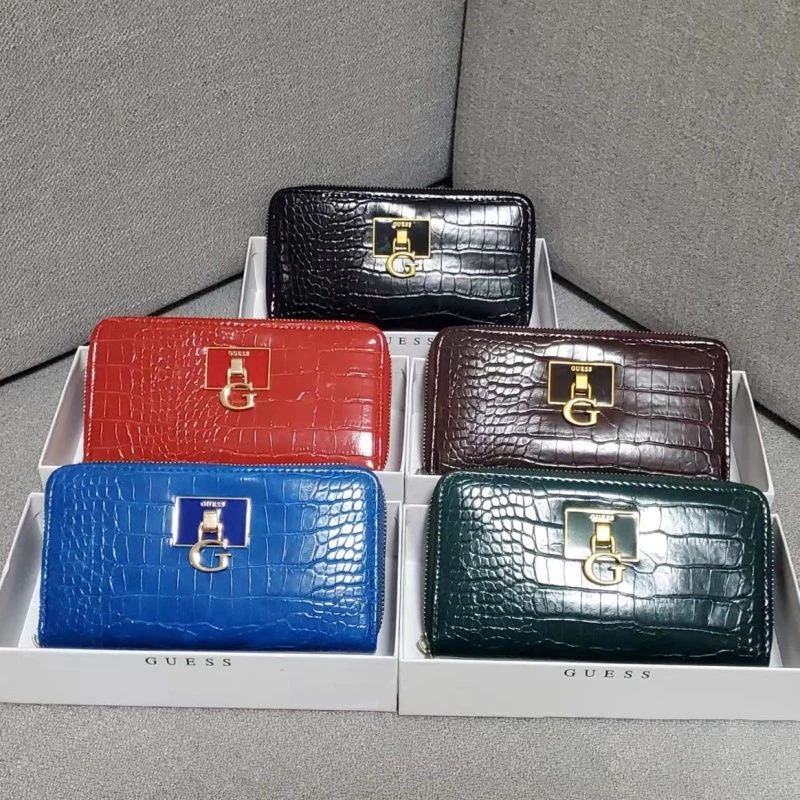 

2023 new European and American fashion printing long large capacity wallet coin purse ID bag