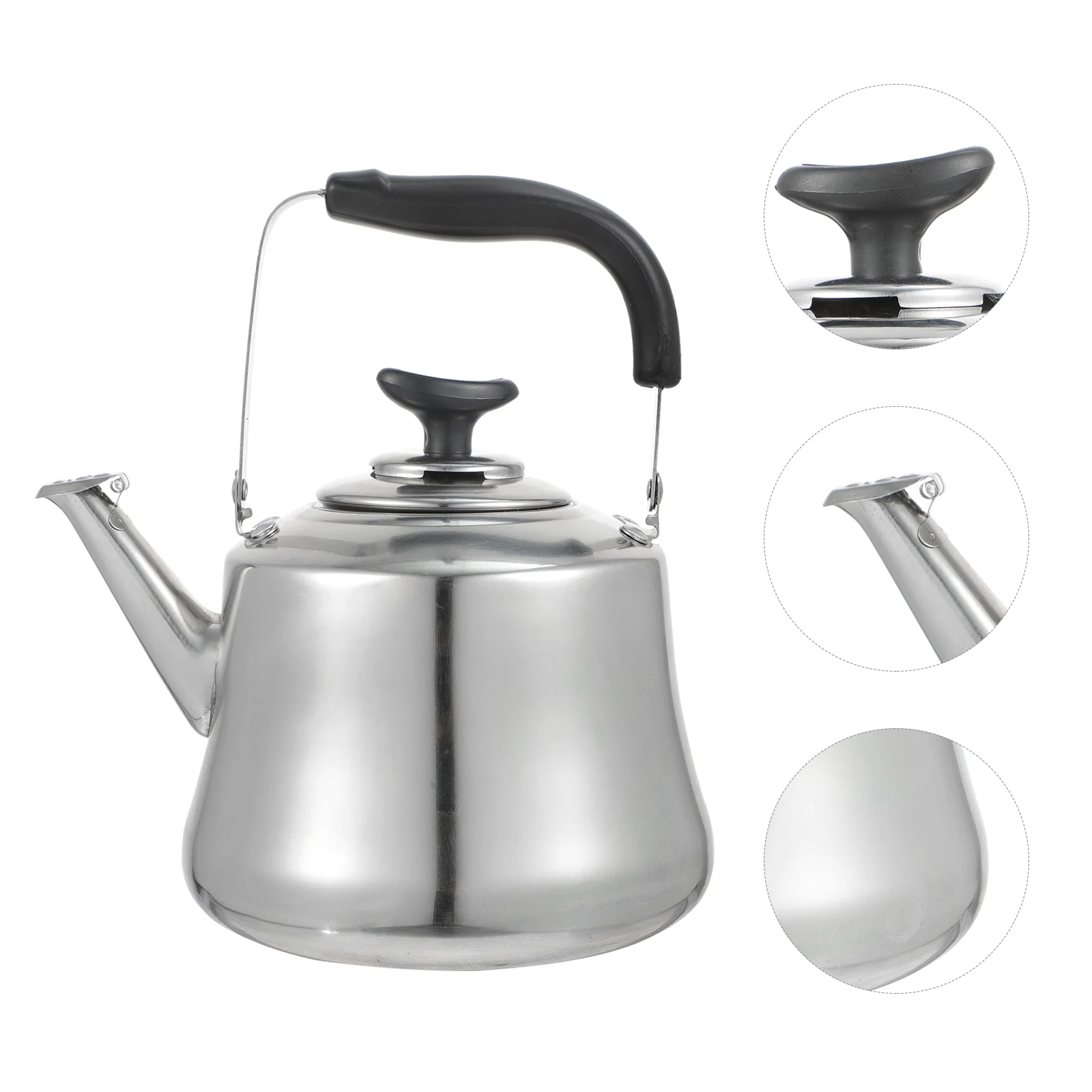 

Tea Kettle Stovetop Loose Leaf Tea Maker Whistling Teapot Metal Whistle Kettle Vintage Kettle Kettle Handle