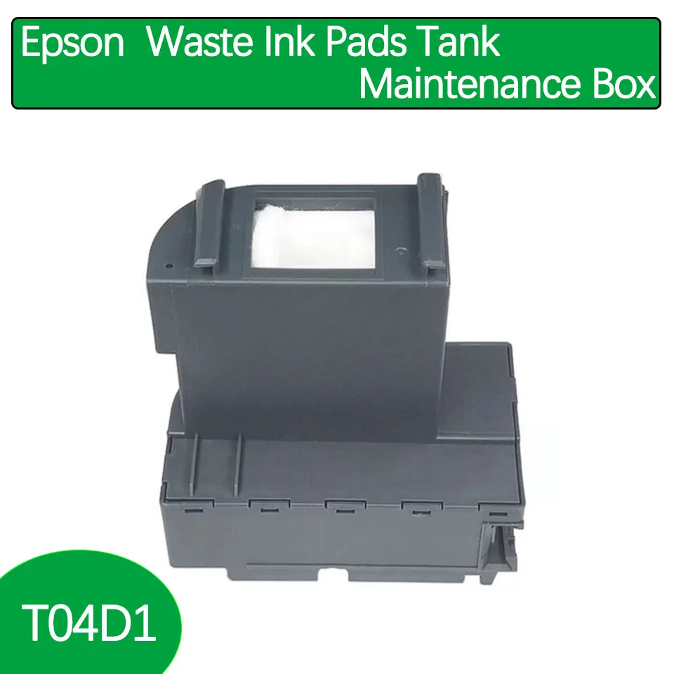 Фото Epson L4150 L4160 L4260 L6171 L6170 L6270 L6490 L6190 L6191 T04D1 Прокладки для отработанных чернил Бак T04D1 Коробка для обслуживания принтера Epson №3