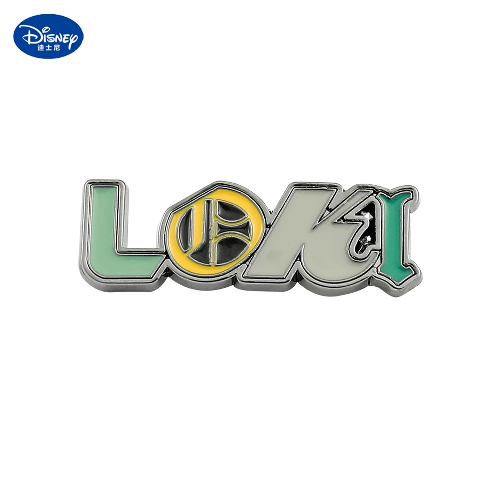 

Marvels God of Tricks Loki Avengers Superhero Loki Name Brooch Costume Backpack Pin Jewelry Accessories for Fans Gift