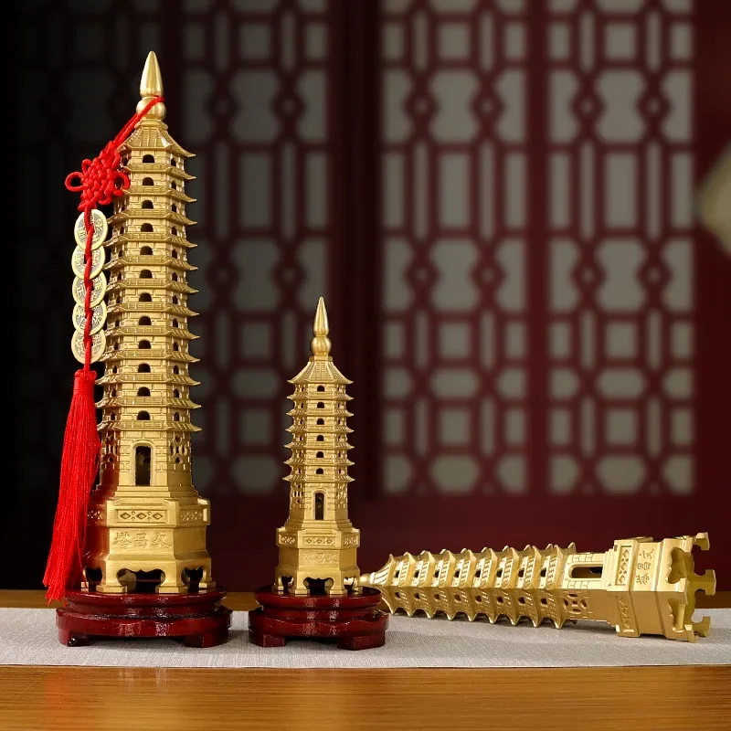 Украшения для башни Вэньчан из чистой меди тринадцать слоев латунь башня Венчан
