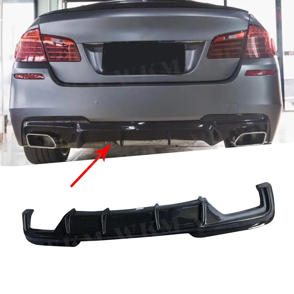 

Carbon Fiber Rear Diffuser For BMW 5 Series F10 M5 M Tech Sedan Sport 2012-2016 FRP Car Rear Bumper Lip Diffuser Spoiler