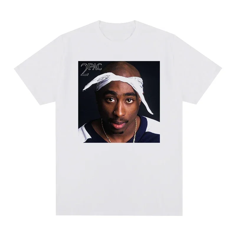 Футболка Tupac 2pac с американским риппером в стиле хип-хоп Хлопковая мужская