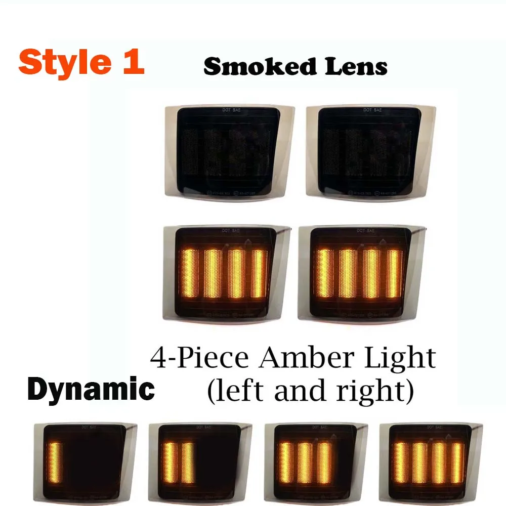 

[Без динамических] или динамический автомобильный боковой указатель поворота, светодиодный угловой фонарь для Chevrolet C/K C10 1500 2500 3500 1994-1998 Tahoe