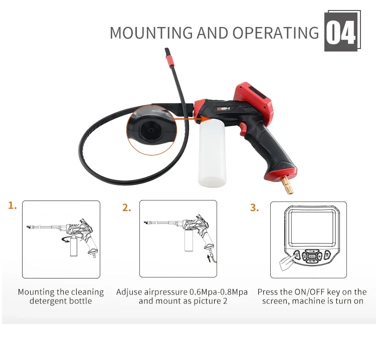 Фото Obd2 сканер диагностические инструменты 450000 пикселей визуальная проверка чистящий бороскоп 800 мм визуальная Очистка для автомобиля №4