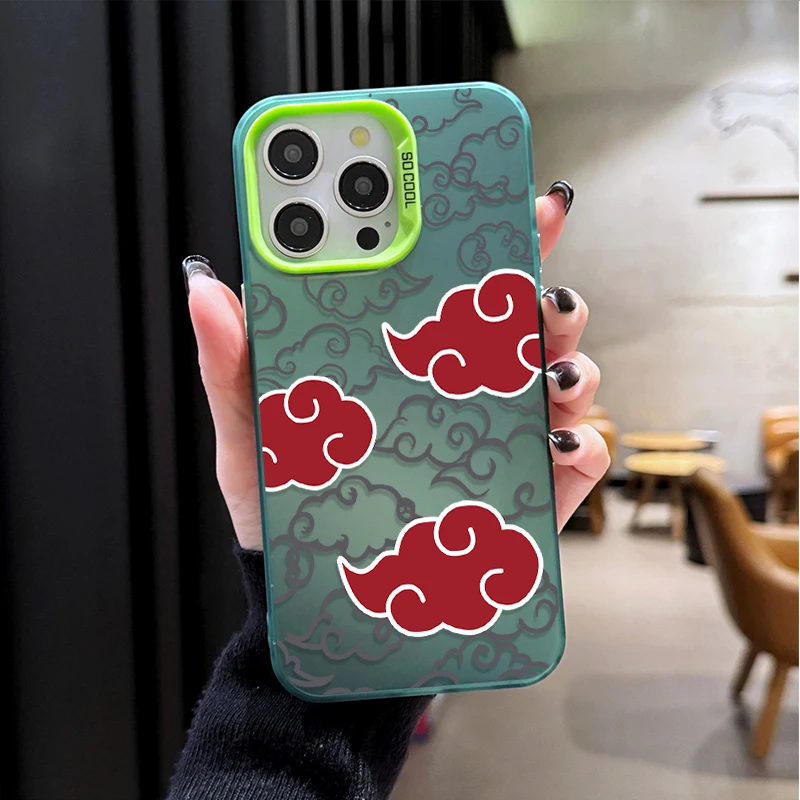 Чехол для телефона iPhone 14 16 15 13 12 11 Pro Max XS X XR 8 7 Plus SE 2020 N-Narutos противоударный матовый