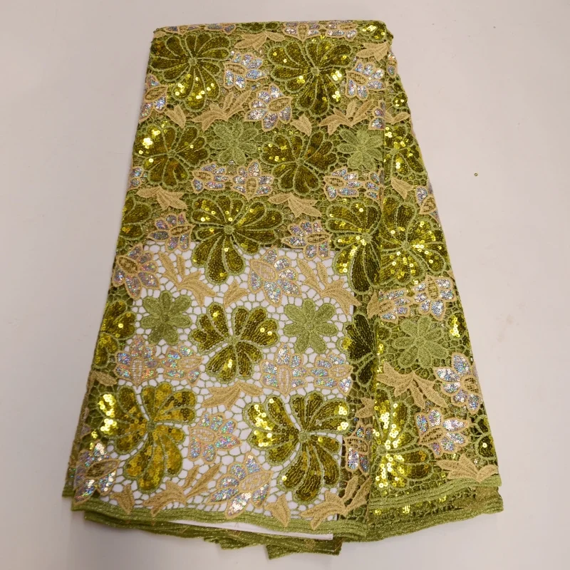 

5 ярдов, новинка, Лидер продаж, французское кружево с блестками, африканский тюль, шнур, Кружевная Сетка, вышитая ткань для свадебной вечеринки PS091501