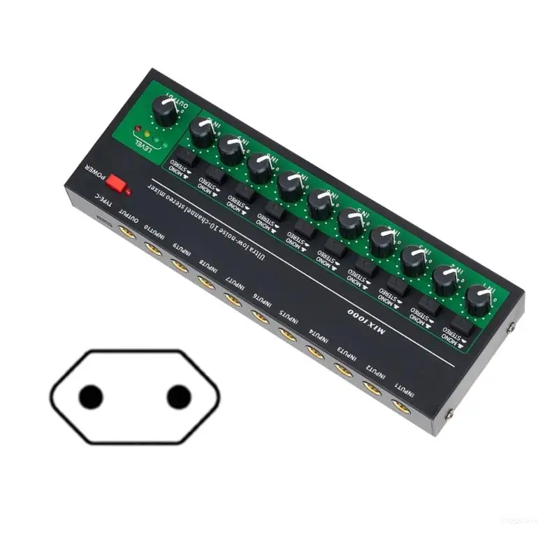 10-канальные микшерные консоли цифровой мобильный мощный микшер стерео USB для