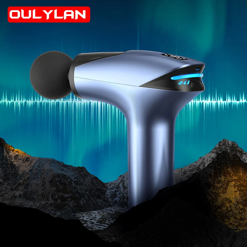 

Oulylan Fascia Gun LCD Electric Fitness Massager Deep Tissue Muscle Massage for Full Body Back and Neck Pain Relief