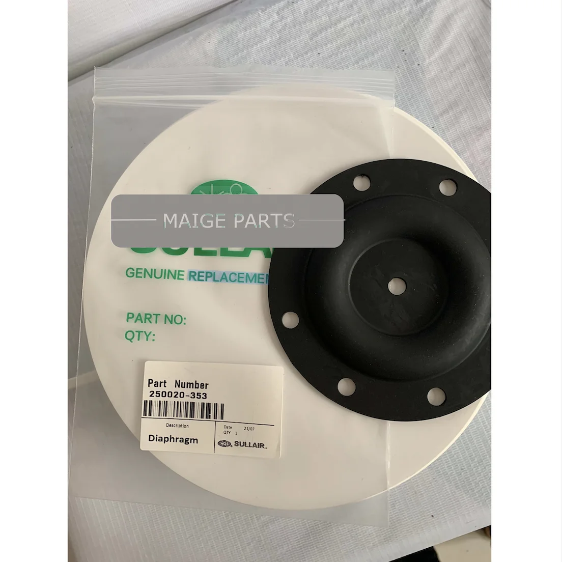 Parts 250020-028 Inlet Valve Diaphragm