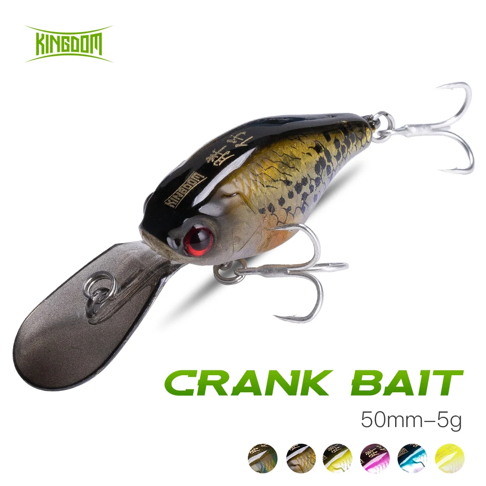 

Kingdom CRANKER Slow Sinking Minnow Fishing Lure 5g 50mm Strong Treble Hooks Wobblers Artificial Hard Baits Fishing Tackle pesca