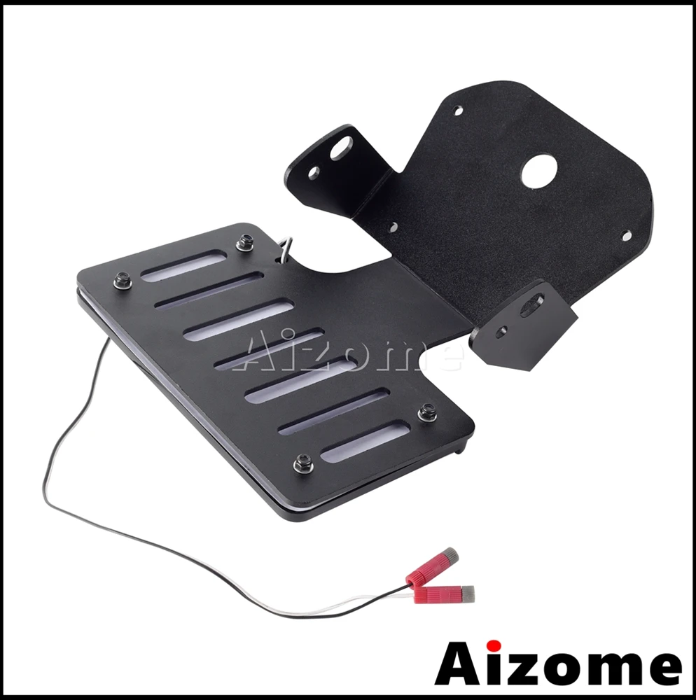 Крепление на заднее крыло мотоцикла Кронштейн номерного знака алюминиевый