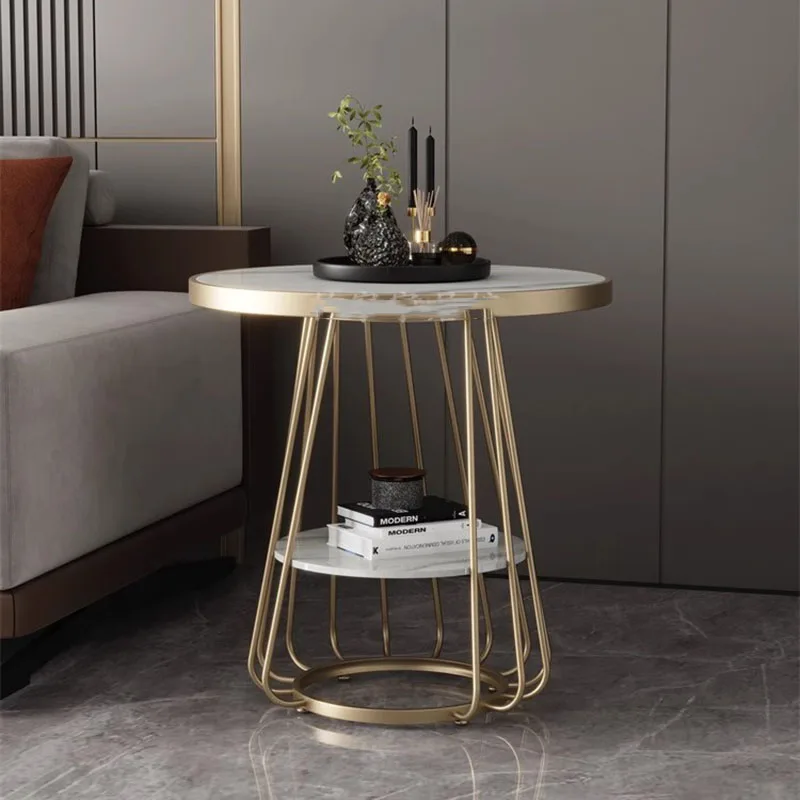 

Стол для спальни низкий диван маленький боковой стол золотистый круглый журнальный столик Современная консоль прикроватный столик куштистик домашняя мебель HY