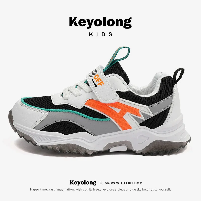 

5-15 Year Old Kids Casual Shoes Non-Slip Fashion Breathable Sport Sneakers Durable Boys School Running Footwear Big Children