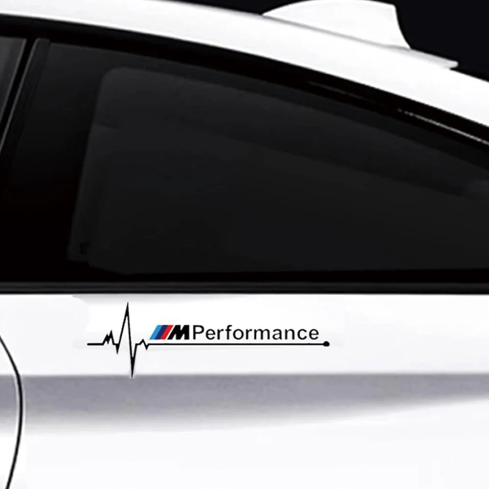 2 шт. наклейка на кузов автомобиля для BMW M Performance X1 X3 X5 X6 M3 M5 M6 E28 E30 E36 E46 F84 F87 F10 F20 F30 G01