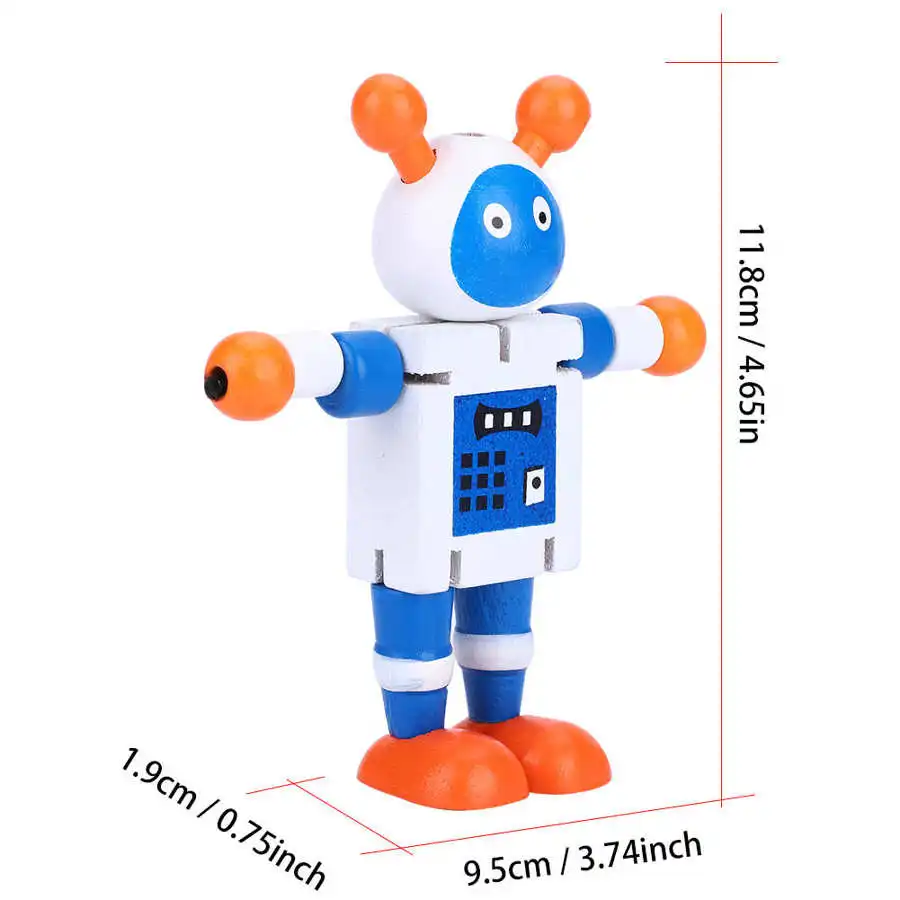 Новинка деревянная игрушка-робот обучающая красочная игрушка для детей