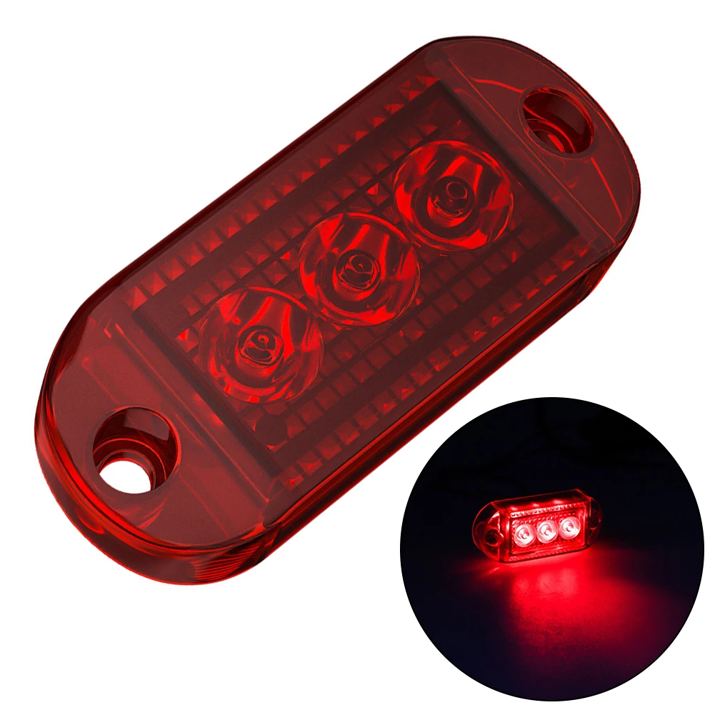 

Waterproof LED Clearance Light Side Marker for Trucks Trailers Red White 12V 24V Reliable and Easy to Install