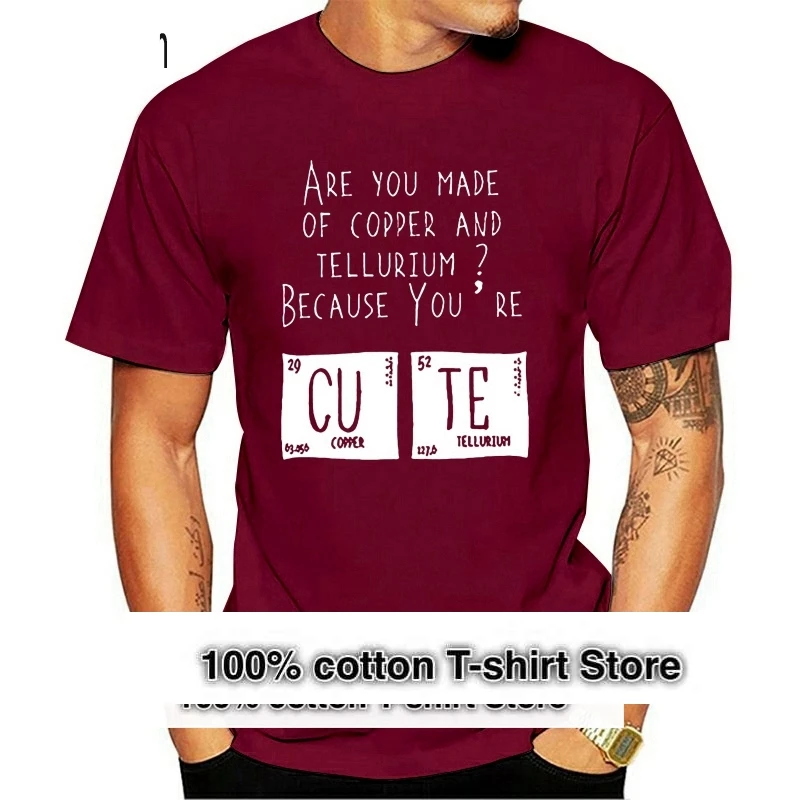 

Men's T-shirt Cartoon Fun Life Is Strange Warren Periodic Table Men's Print Cotton Men Printing Tshirt trend