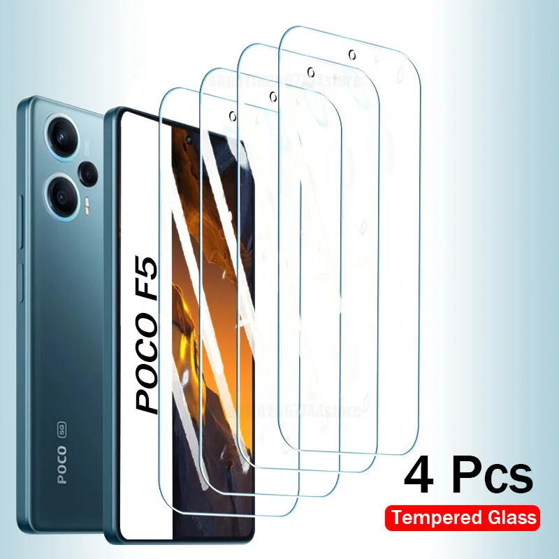 2/4 шт. для POCO F5 X5 Pro защита для экрана из закаленного стекла для Xiaomi POCO F5 X5 Pro F 5 X5 F5Pro 5G HD полное покрытие пленка для очков