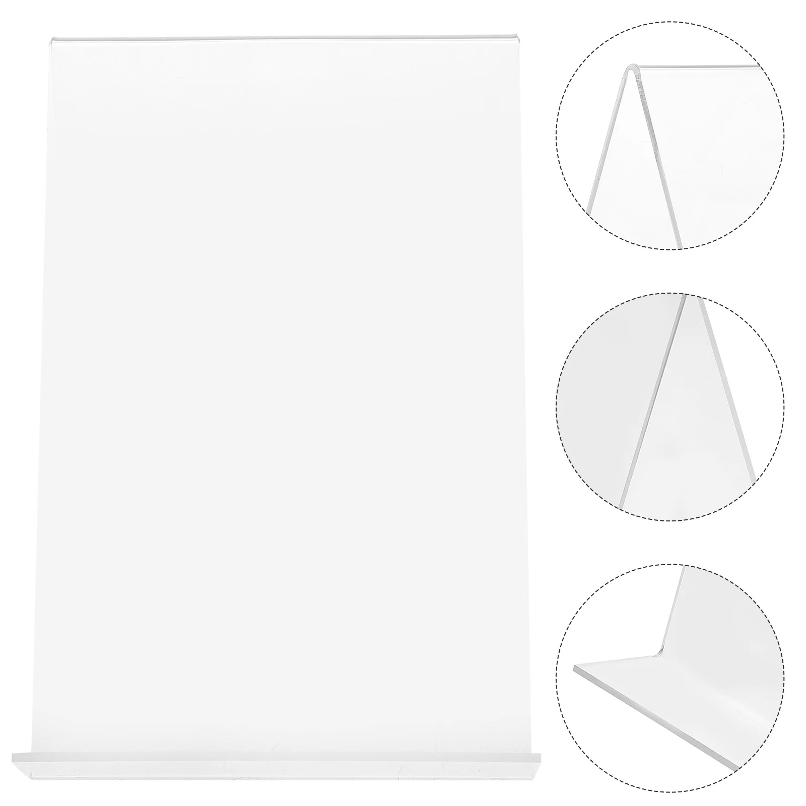 

File Rack Simple Book Desktop Clear Bookshelf Acrylic Bracket Display Bookstore Tabletop Holder Stand for books