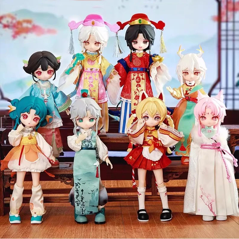 Фото Коллекционная фигурка Nagi Step Whispering Wind Series Blind Box 1/12 MJD, игрушка-модель, таинственная коробка, подарок на день рождения №1