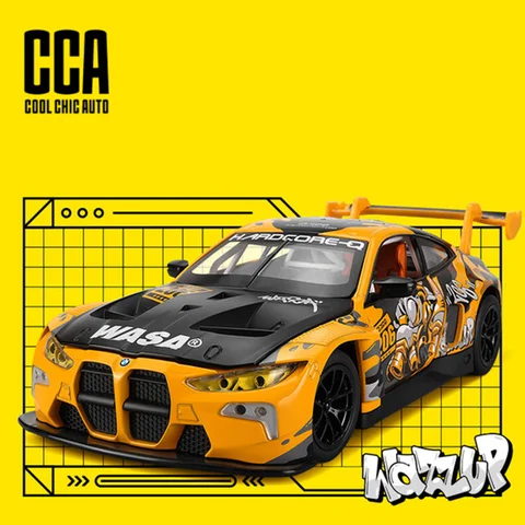 Металлическая модель BMW M4 GT3 AUDI R8 LMS WASA 1:24