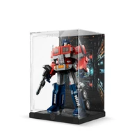 acrylic display case for 10302 optimus prime autobot building blocks set not include the model bricks toys for children
