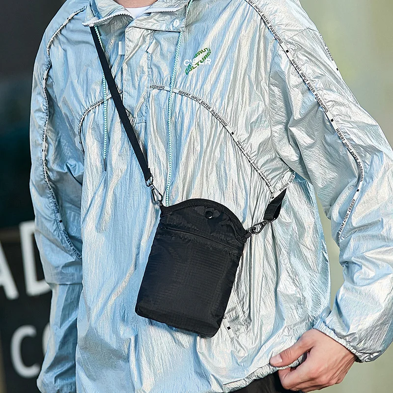 Trendy Unisex Mini Crossbody Bag: Lightweight Sports Shoulder Bag, Men's Small Messenger Phone Bag