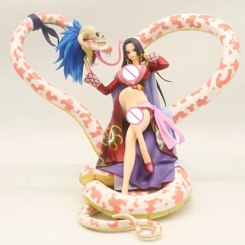 

High Quality Brinquedos Boa Hancock Premium Version Sitting Posture Hydra Scene Snake Base PVC Collection Model Doll Toy Gifts