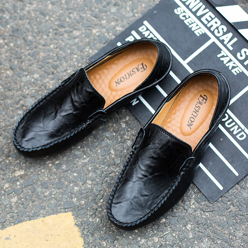 Men Leather Shoes Loafers Luxury Designer Shoes Comfortable Slip-on Casual Shoes Driving Shoes Moccasins Zapatos De Hombre