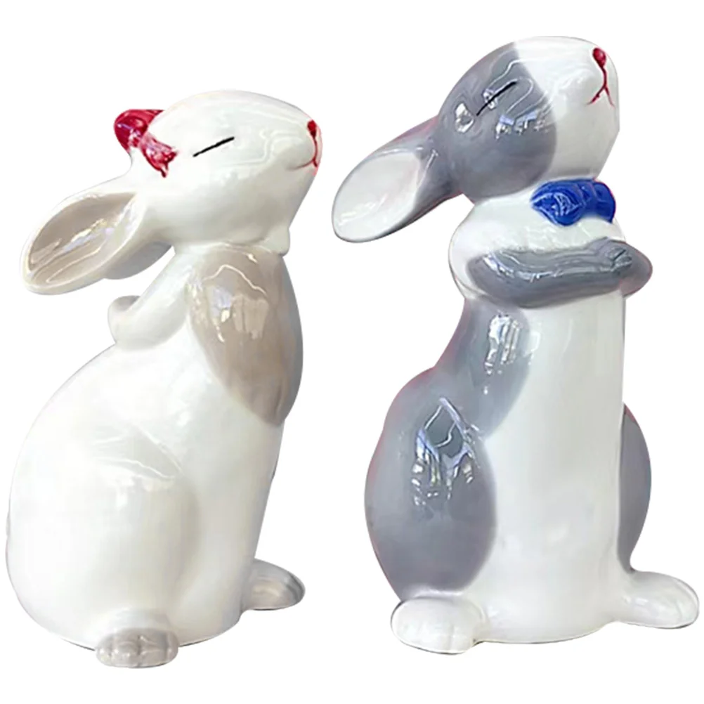 

Rabbit Year Chinese Figurinesthe Statue Cupcake Easter Decoration Dashboard Car Figurine New Ornament Shui Feng Zodiac Figure