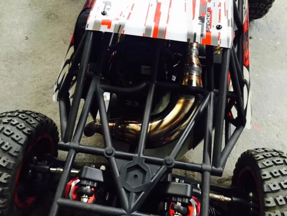 Фото QL Racing металлическая выхлопная труба для Losi 5ive-t DBXL RCMK XCR бензиновый автомобиль масштаб 1/5 RC грузовик №3