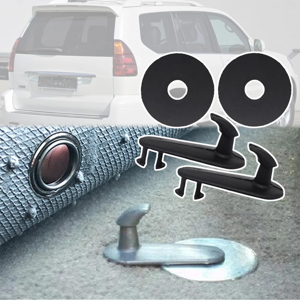 2 комплекта для Lexus GX470 2003 2004 2005 2006 2007 2008 2009 Land Cruiser Prado, зажимы для напольного коврика, крепежные крючки, заклепки