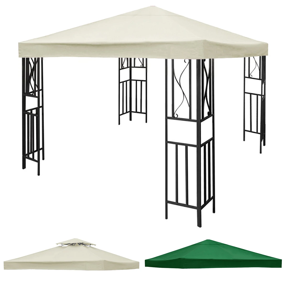 Солнцезащитная садовая беседка верхняя крышка сменная палатка Четырехугольная