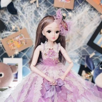 new 60cm winking doll 16 joints action fashion princess diy dress up doll 3d eyes little girl princess set playhouse gift toy