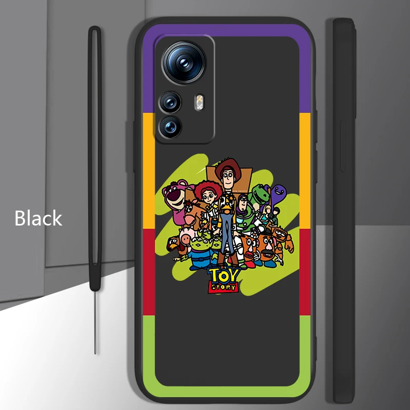 

Disney Toy Story Woody Buzz Case For Xiaomi Mi 12 11 11i 10 10S 9 6 Ultra Lite Pro SE 5G Silicone Liquid Rope Phone Cover Capa