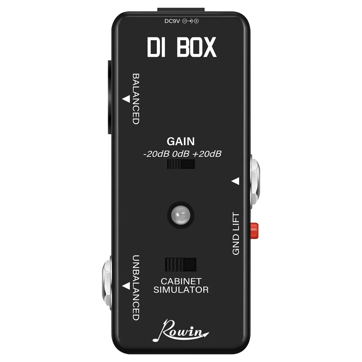 Rowin DI BOX LEF-331 Micro-DI с Sim-картой кабины и педалью для создания гитарных эффектов True