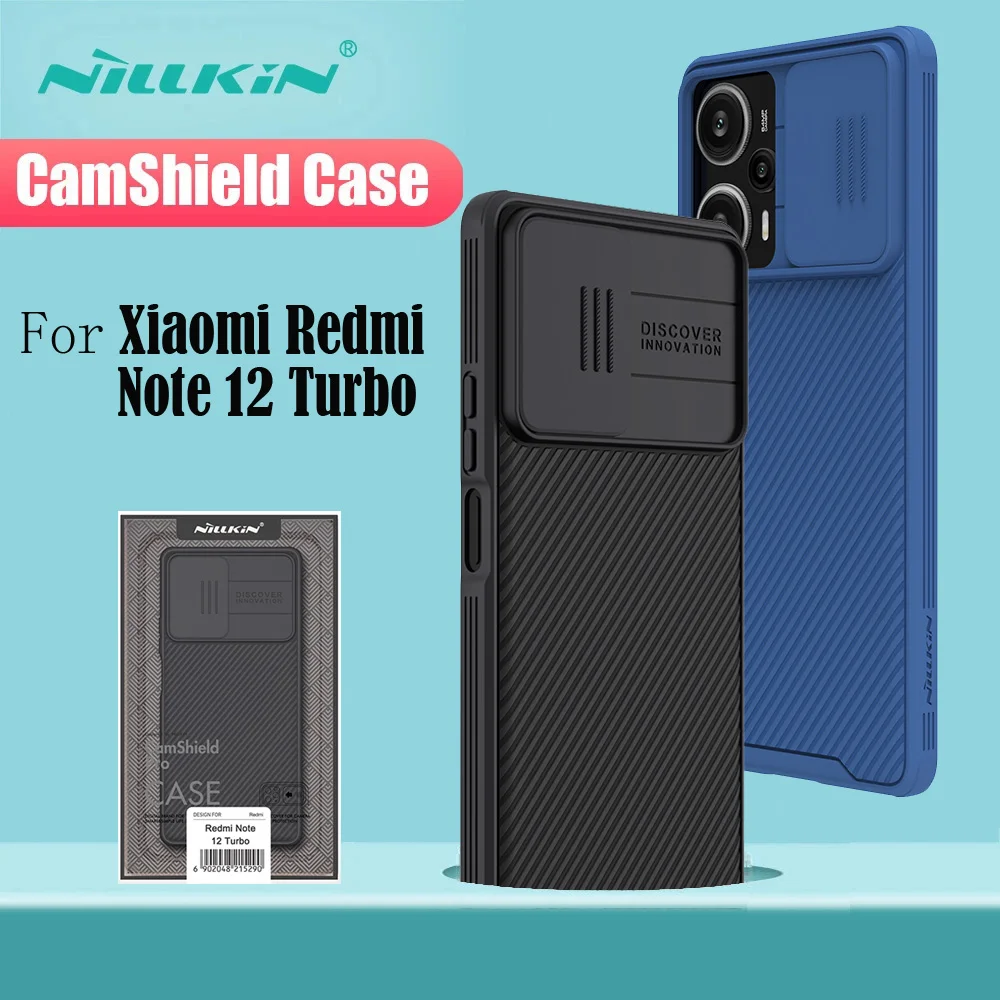 

For Xiaomi Redmi Note 12 Turbo Case NILLKIN CamShield Pro Luxuly Privacy Protection Slide Camera Cover For Redmi Note12 Turbo