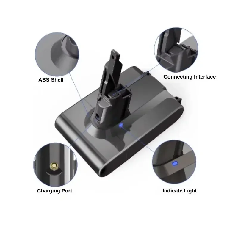 Сменный аккумулятор для Dyson V7 21 6 В 12800 мАч