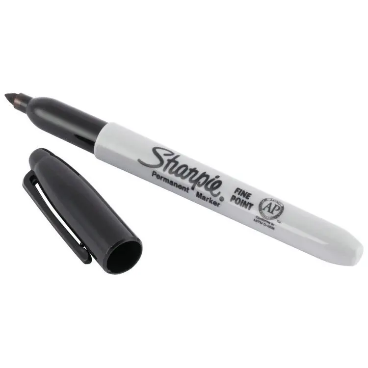 

Sharpie перманентный маркер, тонкий наконечник, черный