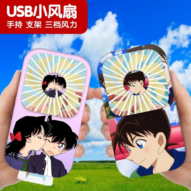 13x7 см аниме Детектив Конан Usb вентилятор мультфильм портативный Перезаряжаемый