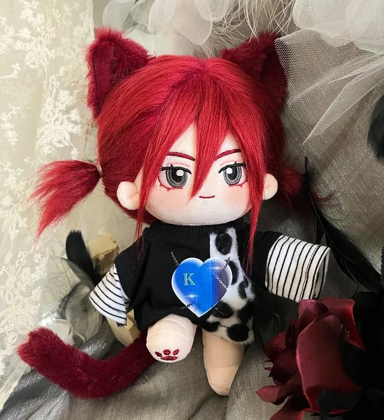 In Stock Anime FAIRY TAIL Erza Scarlet Cosplay Cartoon Plush Body Cute  Cotton Naked Dolls Dress UP Toys Fans Gift 20cm
