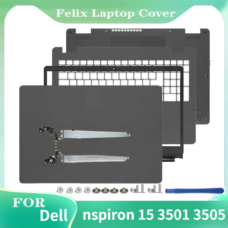 Фото Новинка для ноутбука Dell Inspiron 15 3501 3505, задняя крышка ЖК-дисплея, передняя панель, Упор для рук, петля, нижняя часть №1
