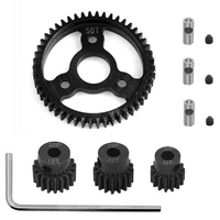 metal 3956 spur gear with 15t17t19t pinions gear sets for traxxas slash rally stampede summit e revo 110 parts