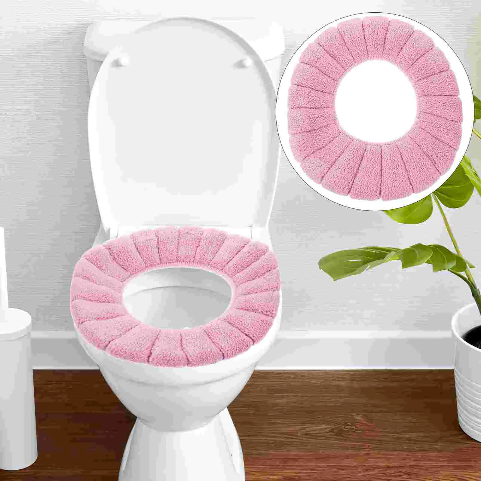 

Supple Toilet Cushion Toilet Cover Polyester Toilet Mat Washable Toilet Cover