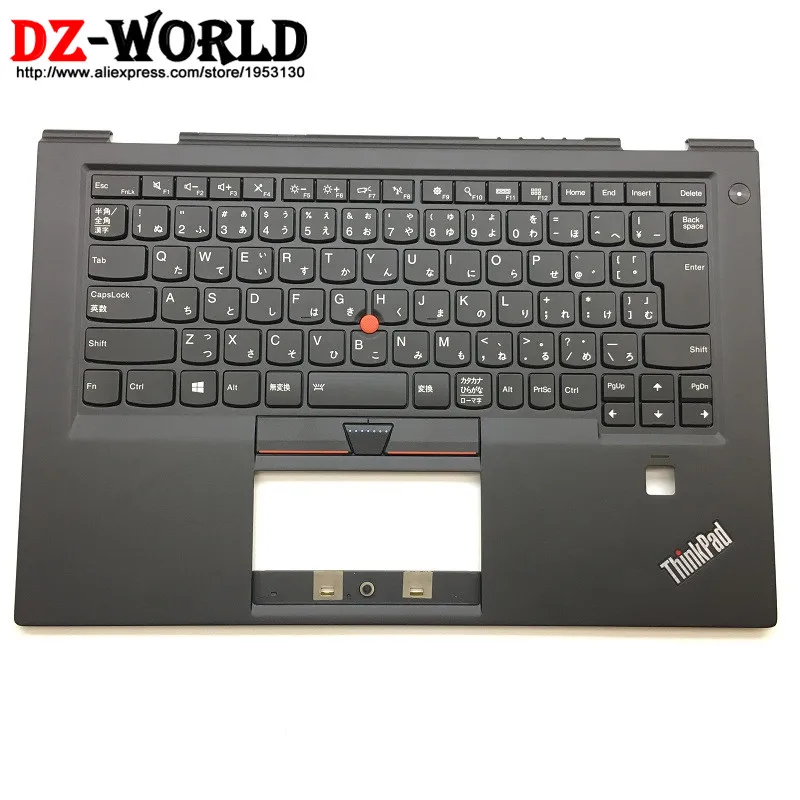 

JP Japanese Backlit Keyboard With Shell Palmrest Upper Case Cover for Lenovo Thinkpad X1 Carbon 4th Gen 4 Laptop 01AV181 01AV220
