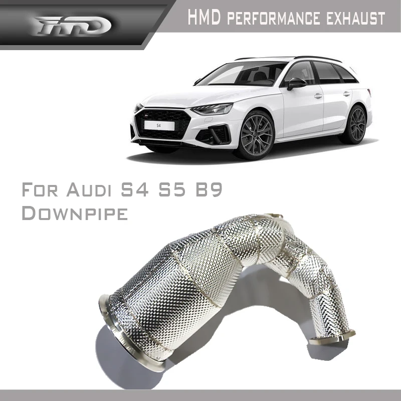 

For Audi 2018-2021 B9 S4 S5 Class Downpipe Insulation protection Three-way catalysis